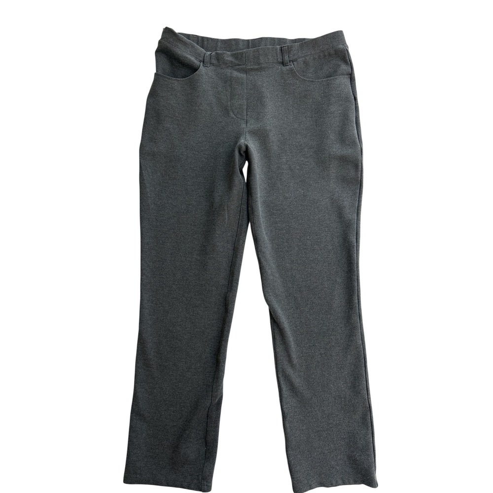 Quince Ultra Ponte Stretch Straight Leg 4 Pocket Pants Large Petite